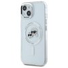 Karl Lagerfeld KLHMP14SHLSKCH iPhone 14  6.1 biały/white hardcase IML Metal Karl&Choupette Head MagSafe